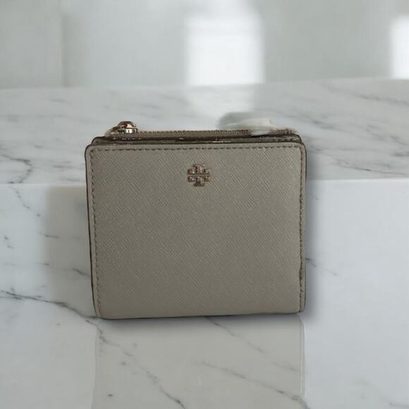 Tory Burch Emerson Tan Leather Wallet with Textured Finish EUC - Picture 3 of 13